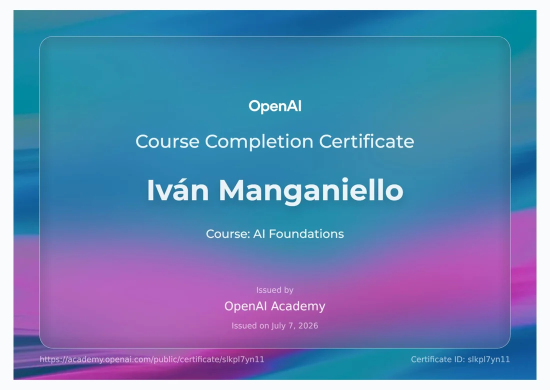 Certificado AI Foundations